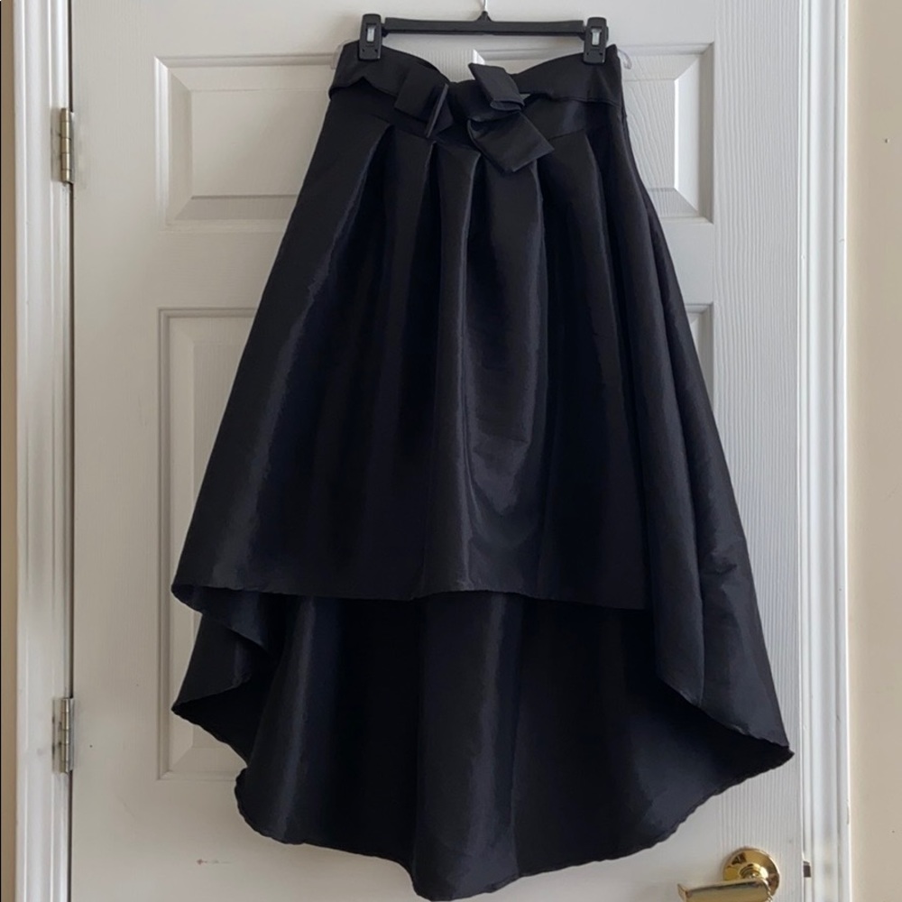 Hi-low Taffeta skirt